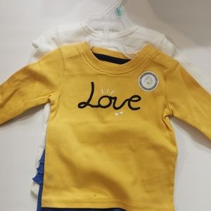 3mos 3pcs set 2 top 1 bottom